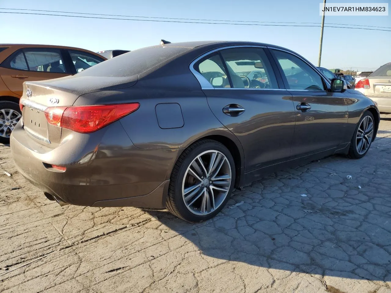 2017 Infiniti Q50 Premium VIN: JN1EV7AR1HM834623 Lot: 77641214