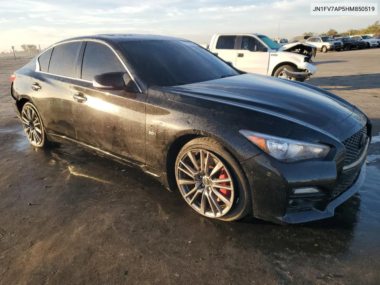 2017 Infiniti Q50 Red Sport 400 VIN: JN1FV7AP5HM850519 Lot: 77707934