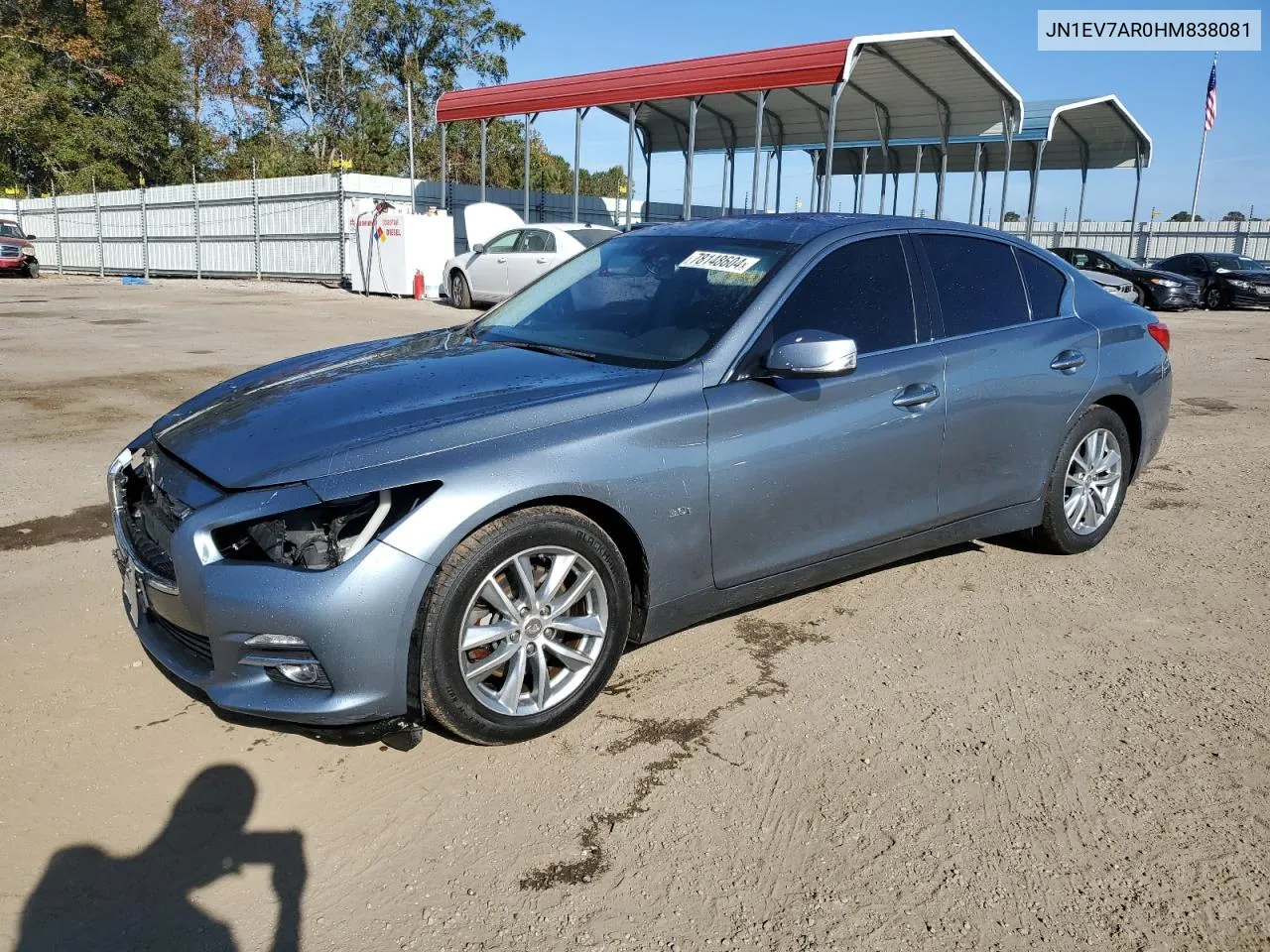 2017 Infiniti Q50 Premium VIN: JN1EV7AR0HM838081 Lot: 78148604