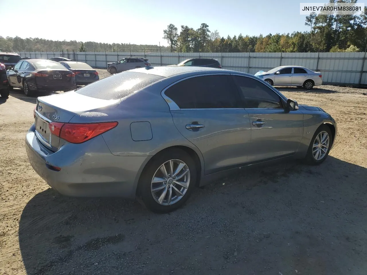 2017 Infiniti Q50 Premium VIN: JN1EV7AR0HM838081 Lot: 78148604