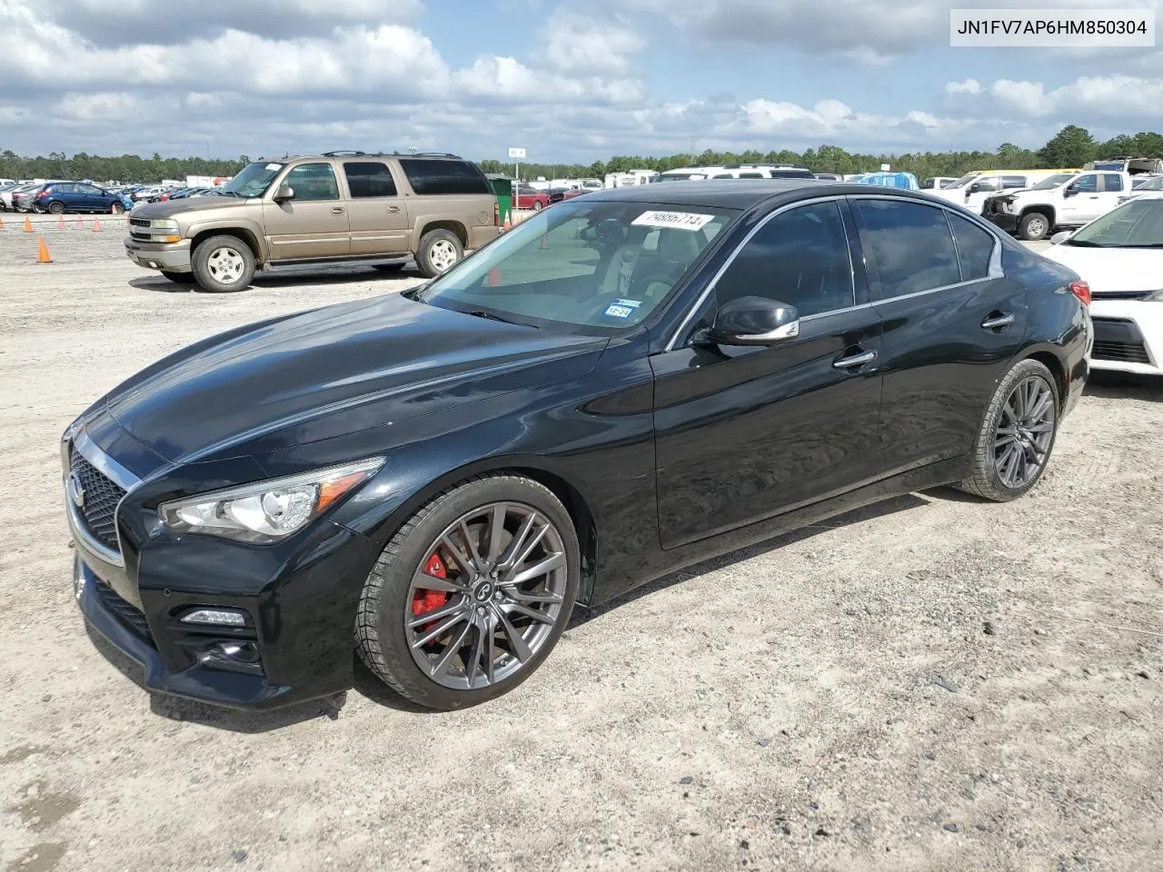 2017 Infiniti Q50 Red Sport 400 VIN: JN1FV7AP6HM850304 Lot: 79886714