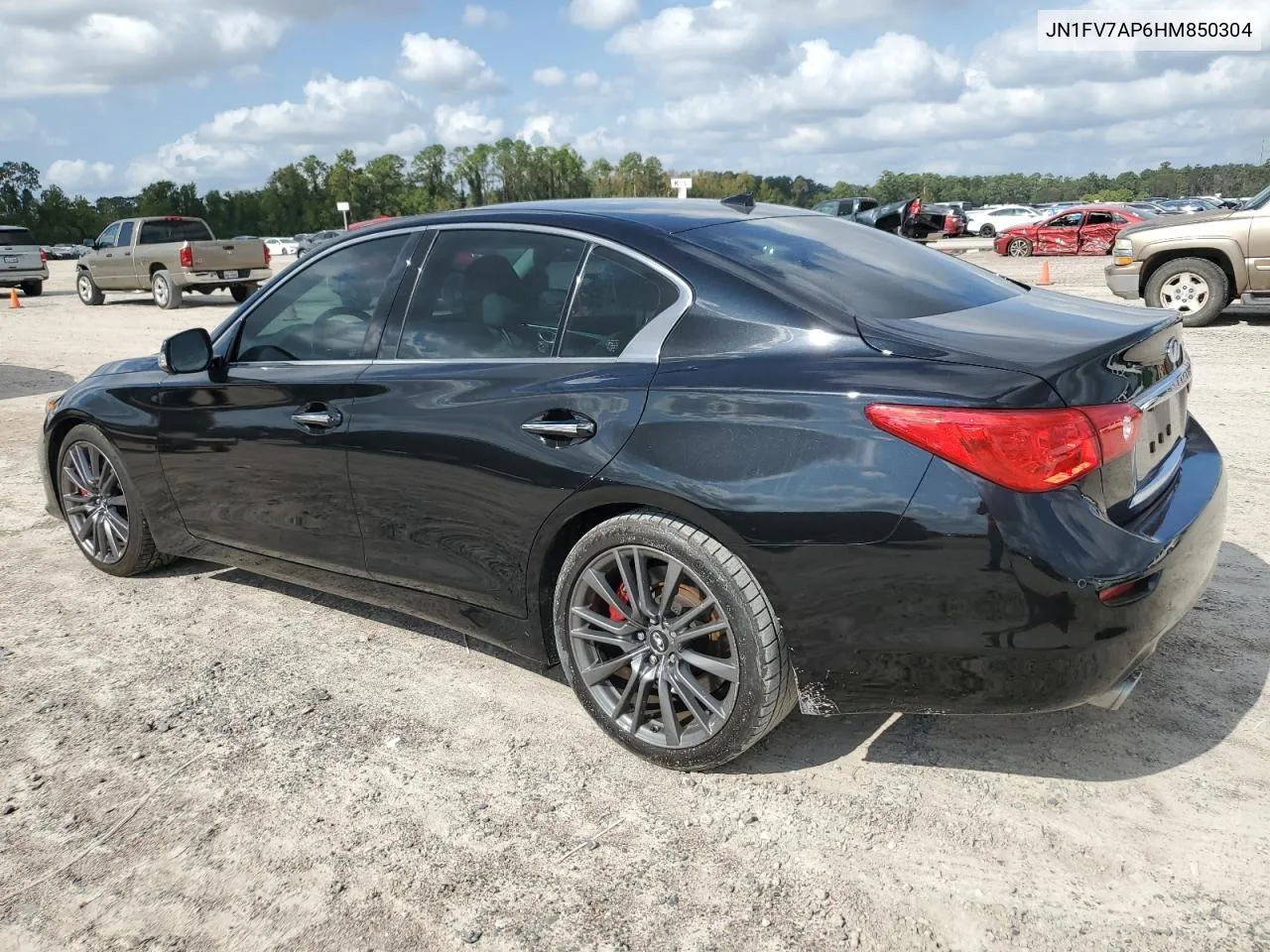 2017 Infiniti Q50 Red Sport 400 VIN: JN1FV7AP6HM850304 Lot: 79886714