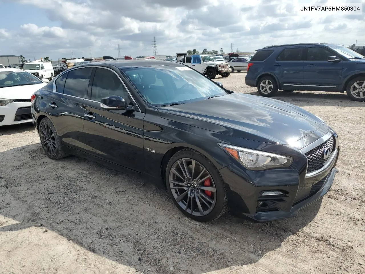 2017 Infiniti Q50 Red Sport 400 VIN: JN1FV7AP6HM850304 Lot: 79886714