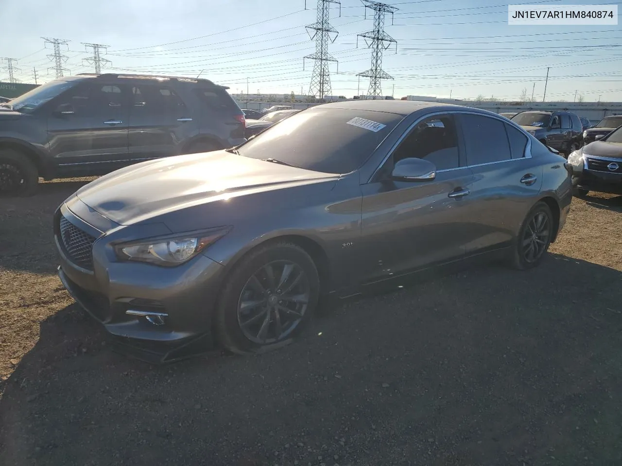 2017 Infiniti Q50 Premium VIN: JN1EV7AR1HM840874 Lot: 80131114