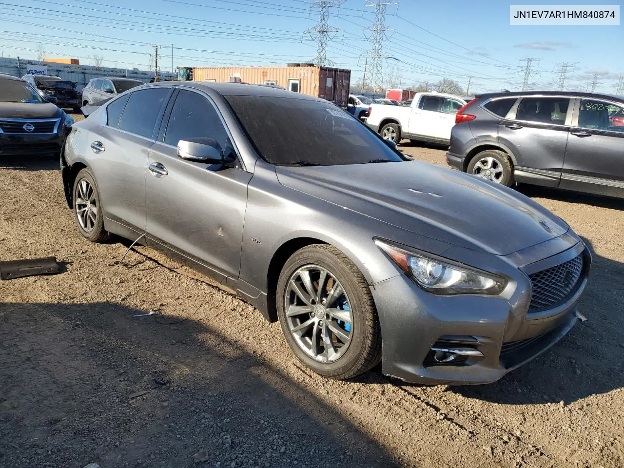 2017 Infiniti Q50 Premium VIN: JN1EV7AR1HM840874 Lot: 80131114