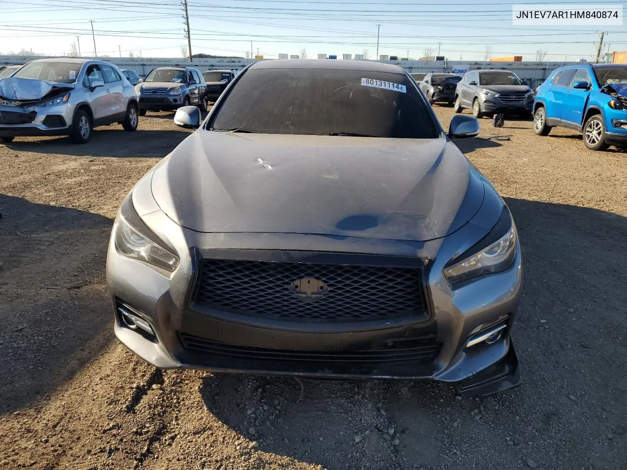 2017 Infiniti Q50 Premium VIN: JN1EV7AR1HM840874 Lot: 80131114