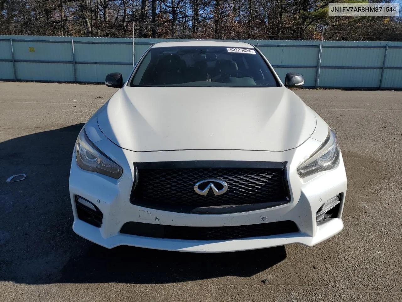 2017 Infiniti Q50 Red Sport 400 VIN: JN1FV7AR8HM871544 Lot: 80223804