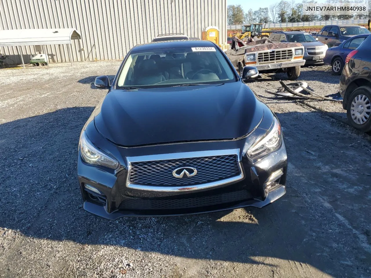 2017 Infiniti Q50 Premium VIN: JN1EV7AR1HM840938 Lot: 81230334