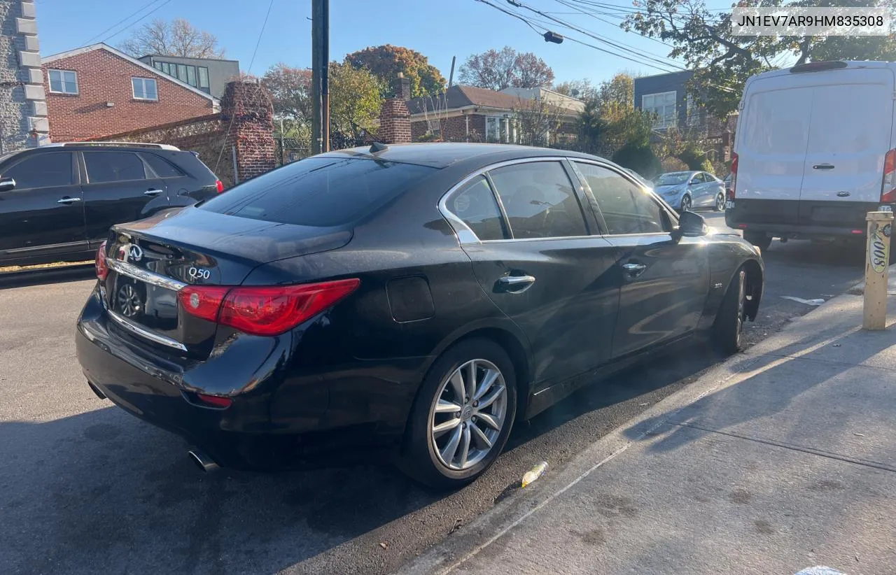 2017 Infiniti Q50 Premium VIN: JN1EV7AR9HM835308 Lot: 81410984