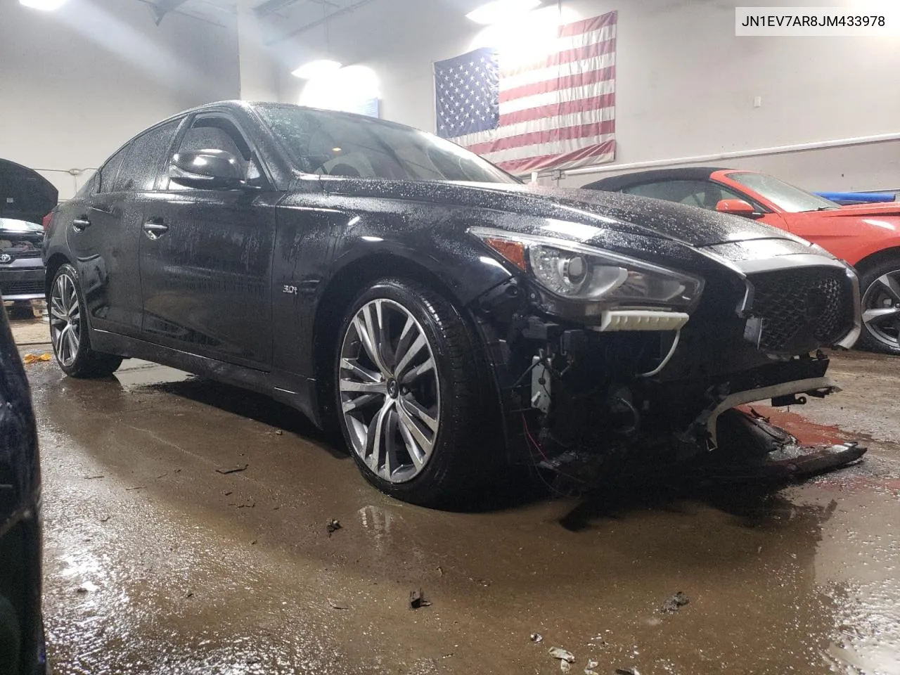 2018 Infiniti Q50 Luxe VIN: JN1EV7AR8JM433978 Lot: 39610424