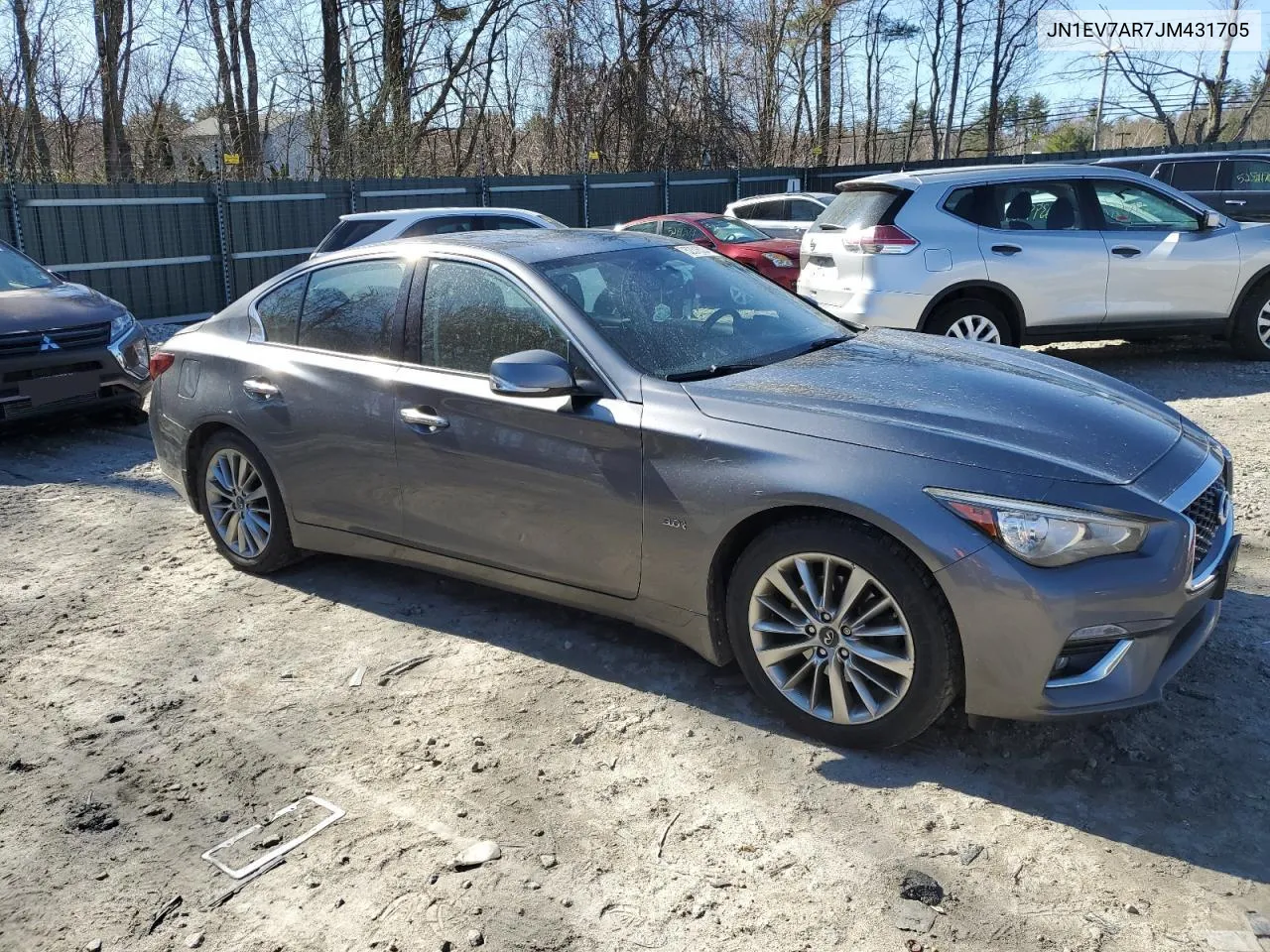 2018 Infiniti Q50 Luxe VIN: JN1EV7AR7JM431705 Lot: 52316384