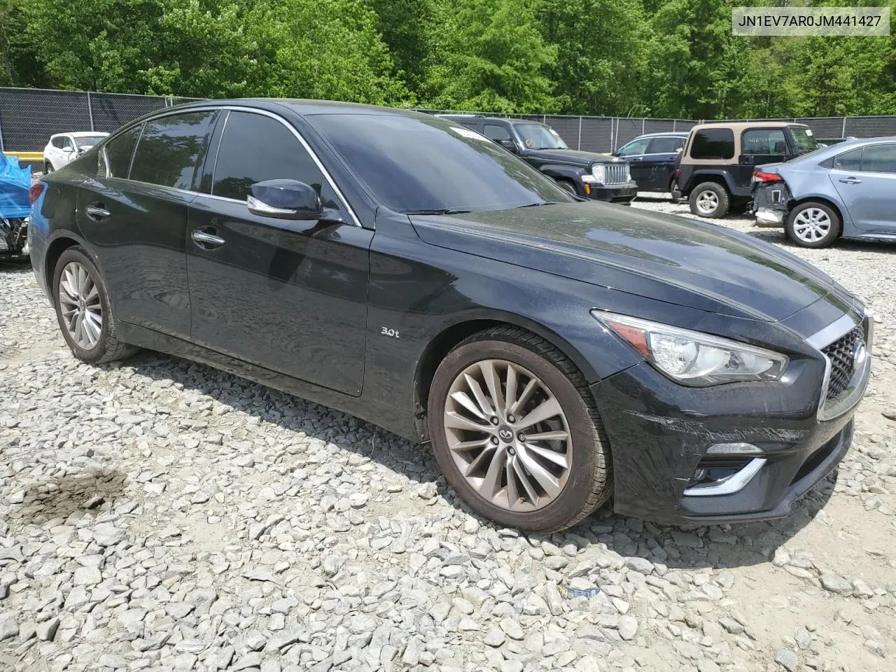 2018 Infiniti Q50 Luxe VIN: JN1EV7AR0JM441427 Lot: 53320344