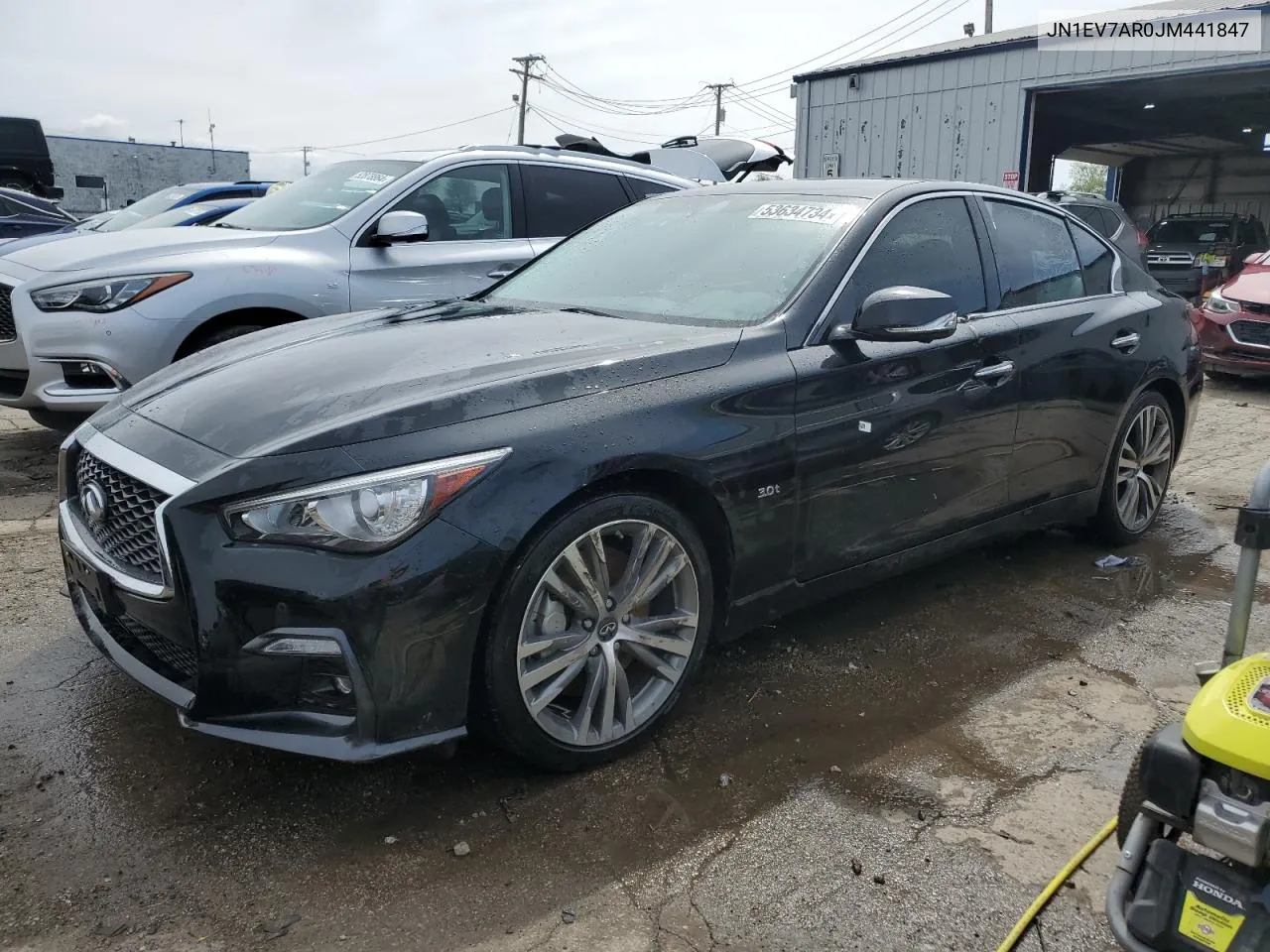 2018 Infiniti Q50 Luxe VIN: JN1EV7AR0JM441847 Lot: 53634734