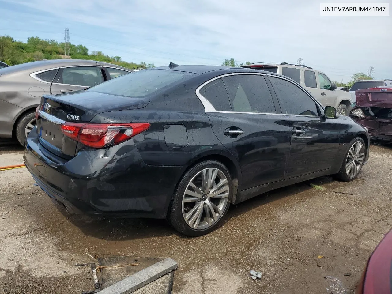 2018 Infiniti Q50 Luxe VIN: JN1EV7AR0JM441847 Lot: 53634734