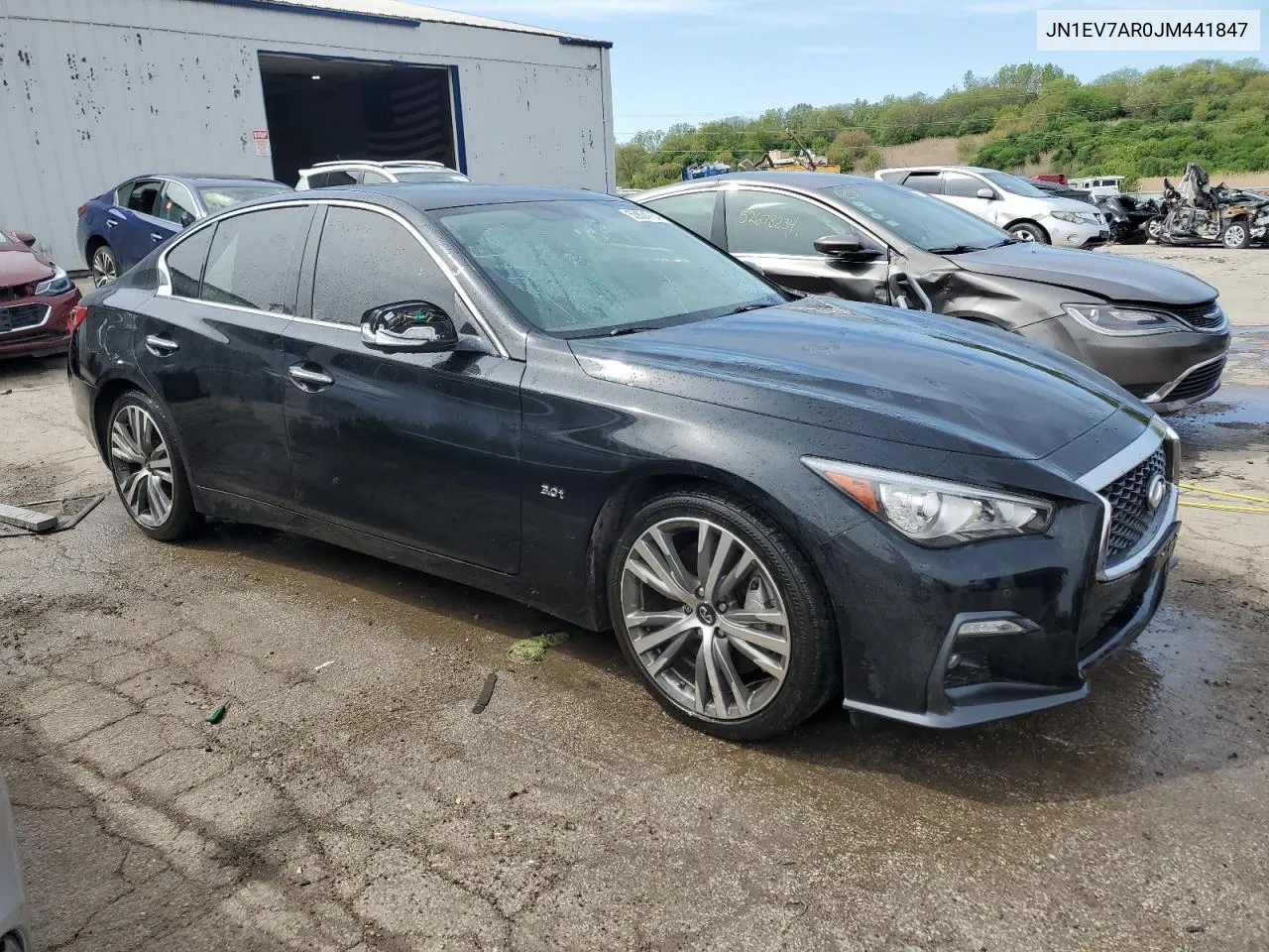 2018 Infiniti Q50 Luxe VIN: JN1EV7AR0JM441847 Lot: 53634734