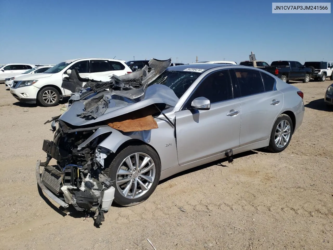 2018 Infiniti Q50 Pure VIN: JN1CV7AP3JM241566 Lot: 54208474