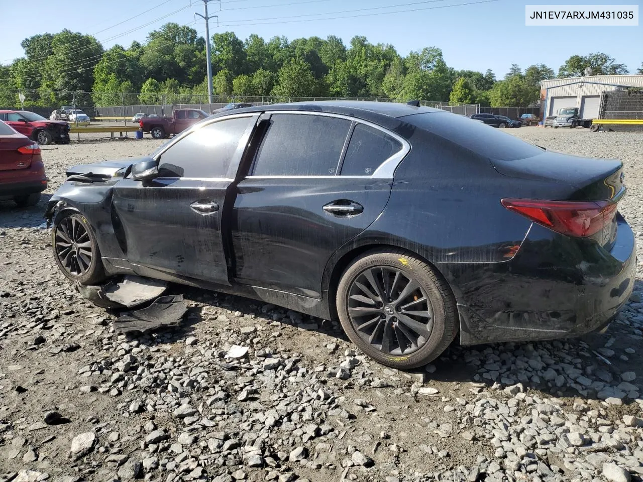 2018 Infiniti Q50 Luxe VIN: JN1EV7ARXJM431035 Lot: 56209134