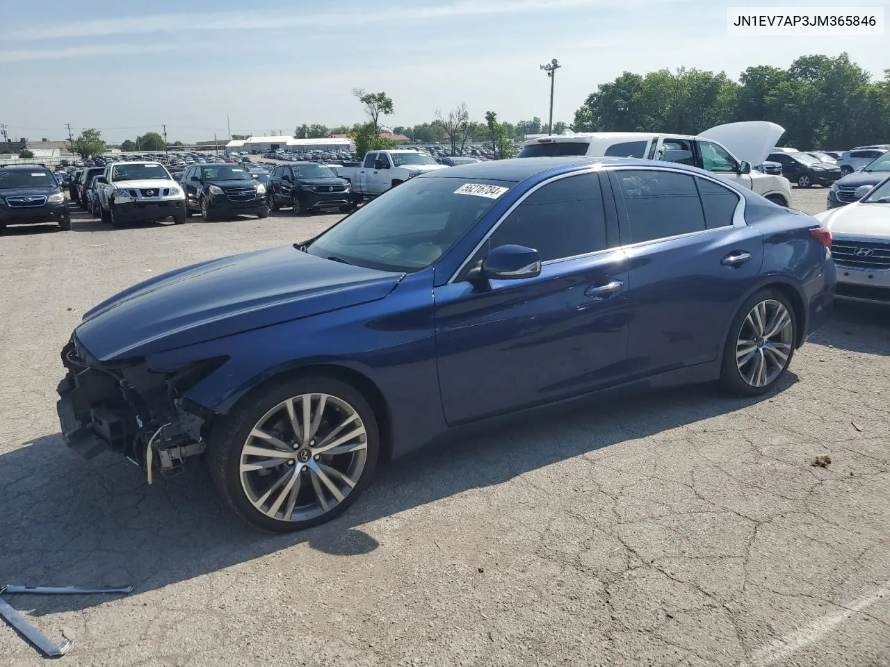 2018 Infiniti Q50 Luxe VIN: JN1EV7AP3JM365846 Lot: 56216784