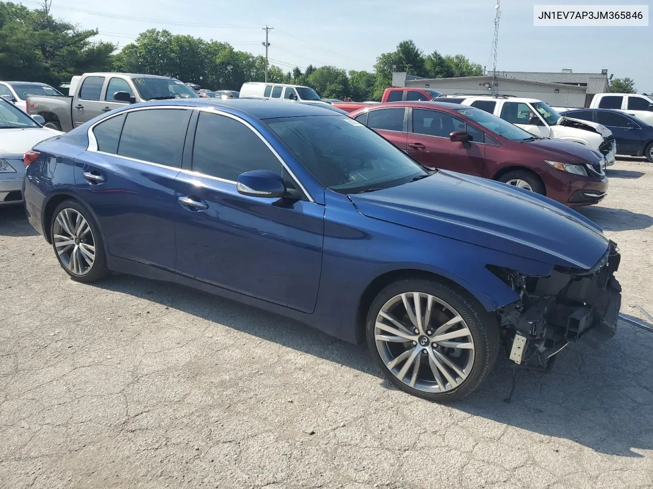 2018 Infiniti Q50 Luxe VIN: JN1EV7AP3JM365846 Lot: 56216784