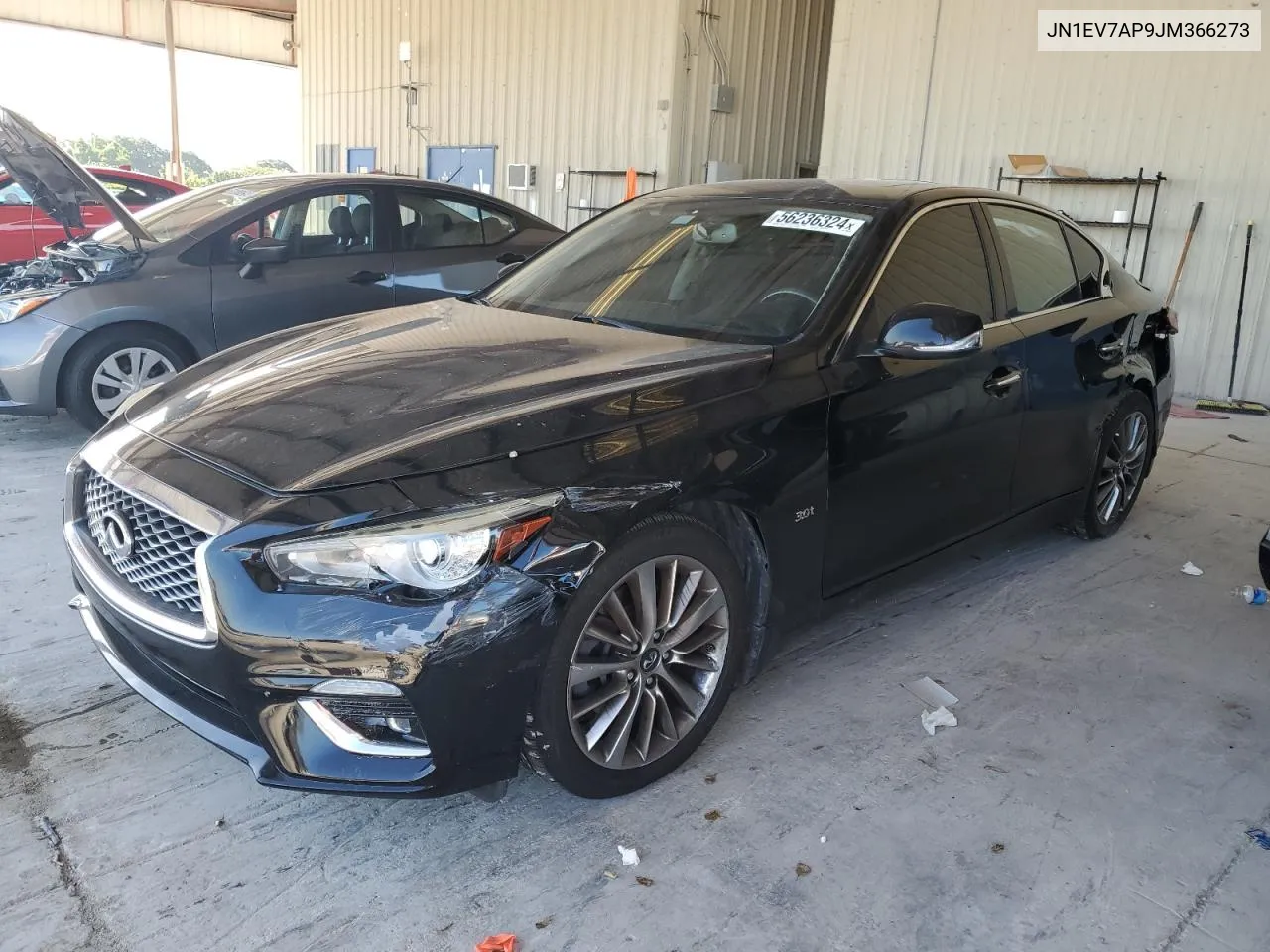 2018 Infiniti Q50 Luxe VIN: JN1EV7AP9JM366273 Lot: 56236324