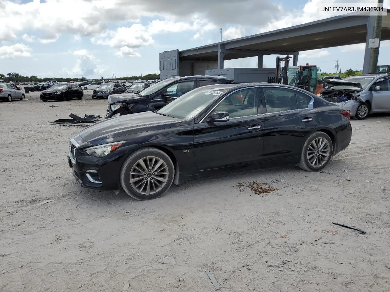 2018 Infiniti Q50 Luxe VIN: JN1EV7AR3JM436934 Lot: 56328454