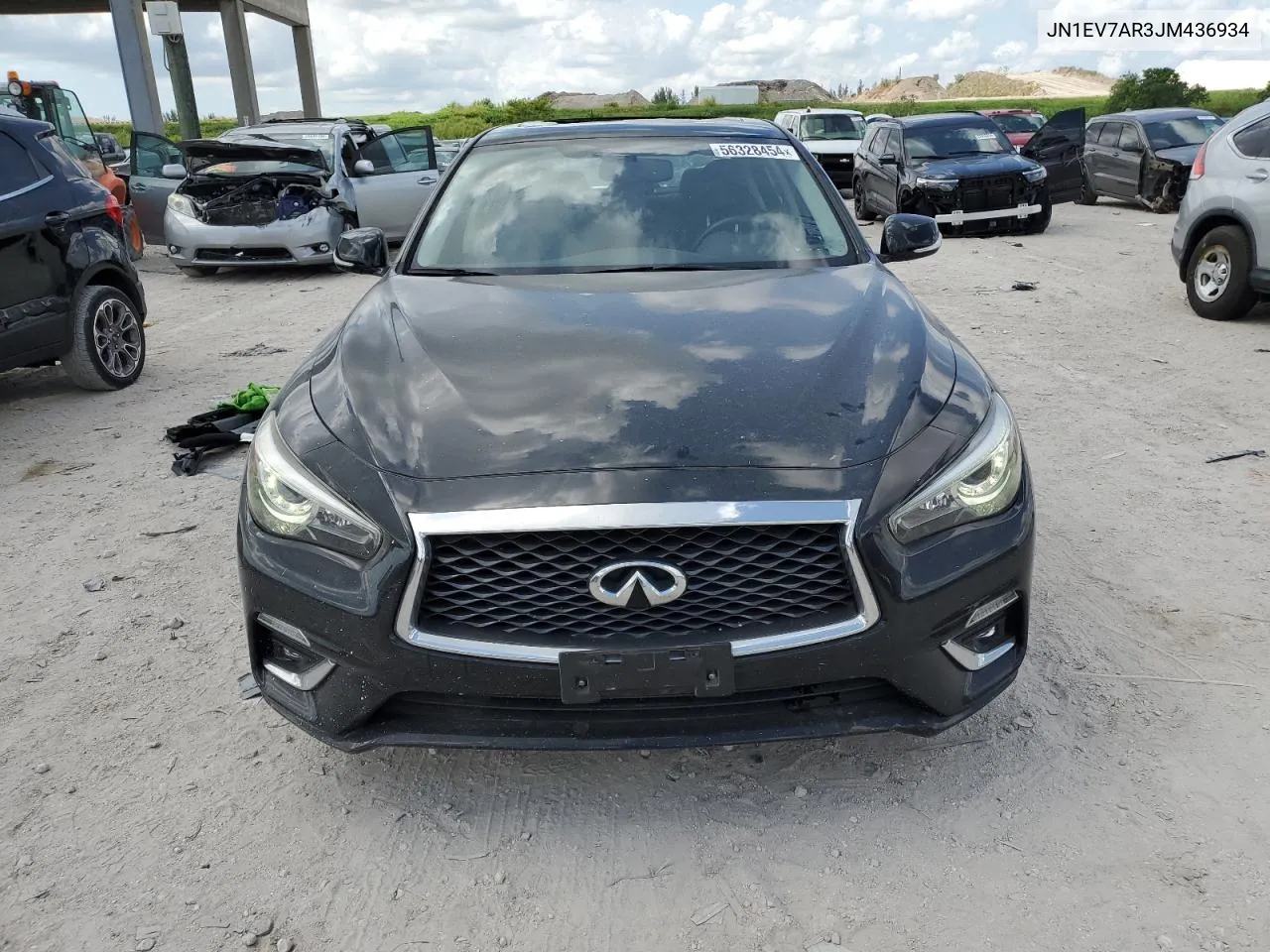 2018 Infiniti Q50 Luxe VIN: JN1EV7AR3JM436934 Lot: 56328454