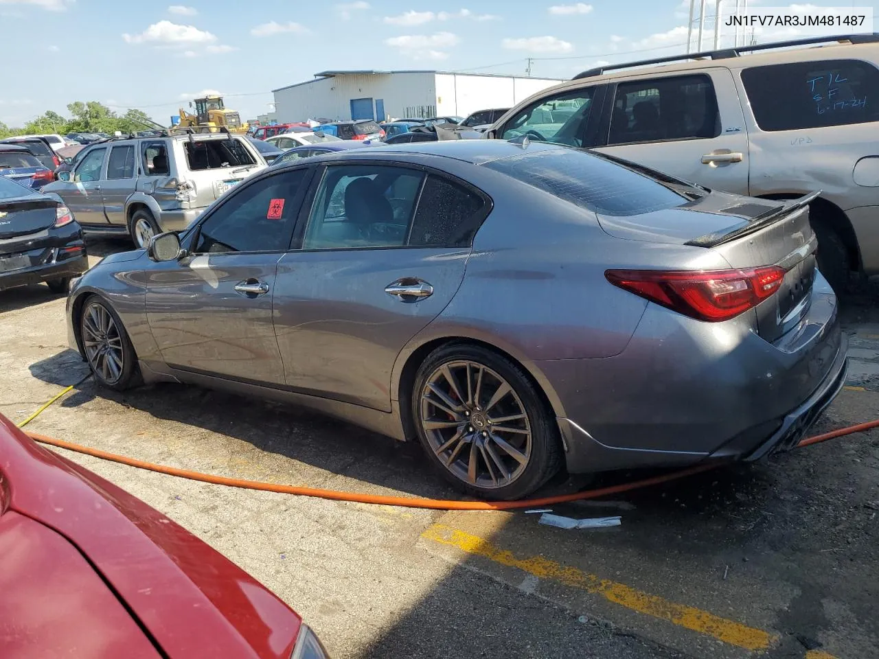 JN1FV7AR3JM481487 2018 Infiniti Q50 Red Sport 400