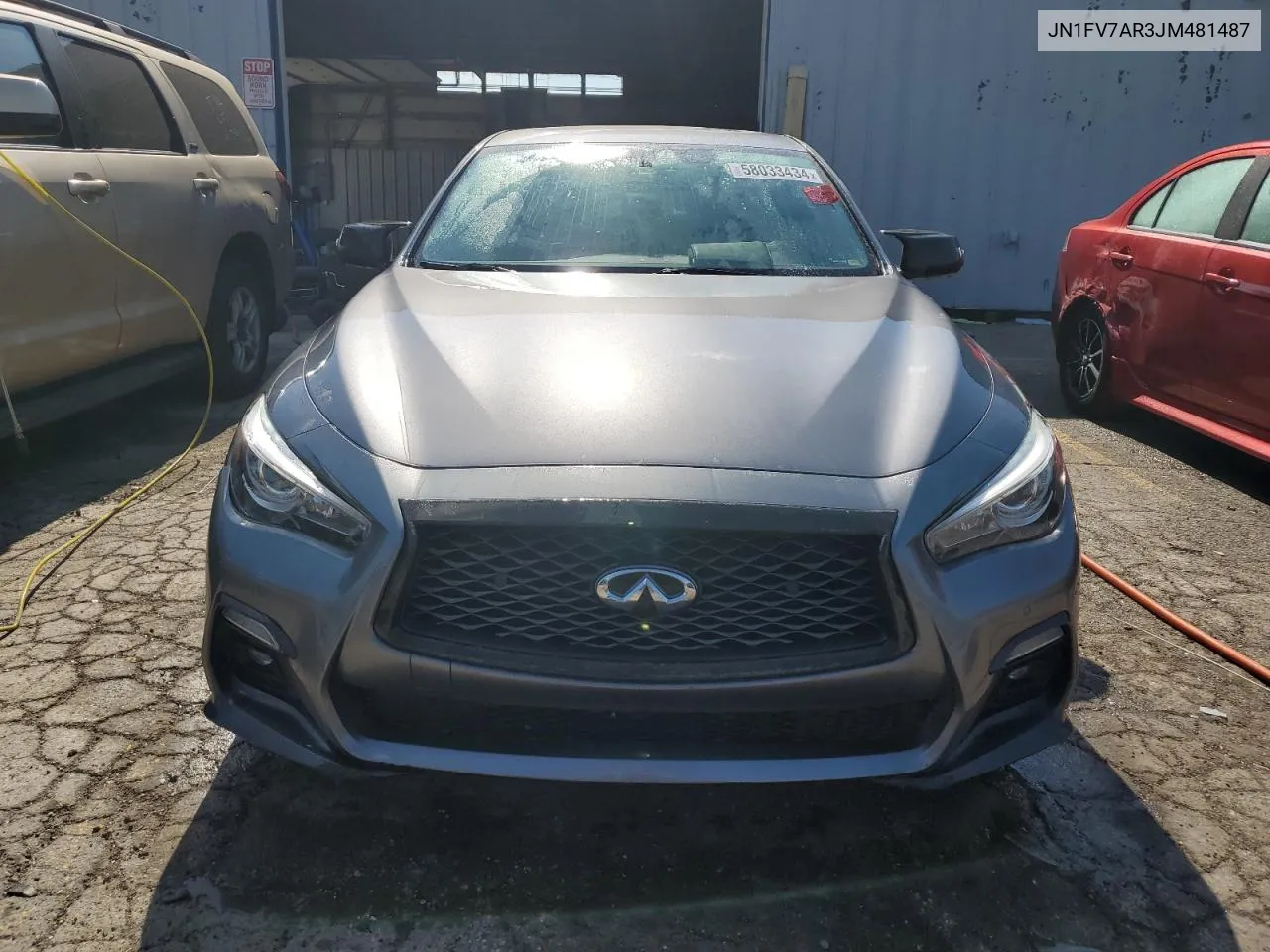 JN1FV7AR3JM481487 2018 Infiniti Q50 Red Sport 400