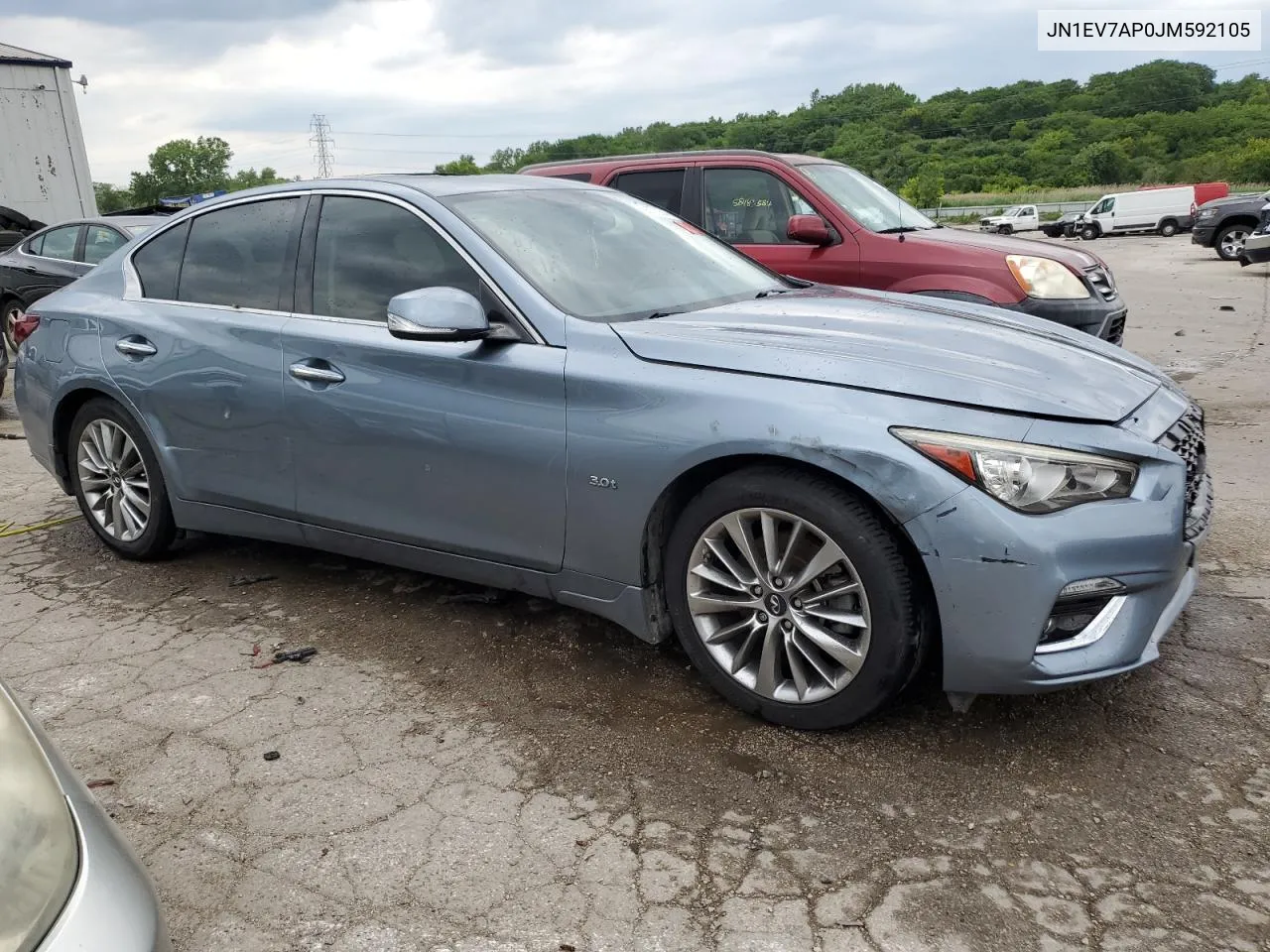 2018 Infiniti Q50 Luxe VIN: JN1EV7AP0JM592105 Lot: 58772844