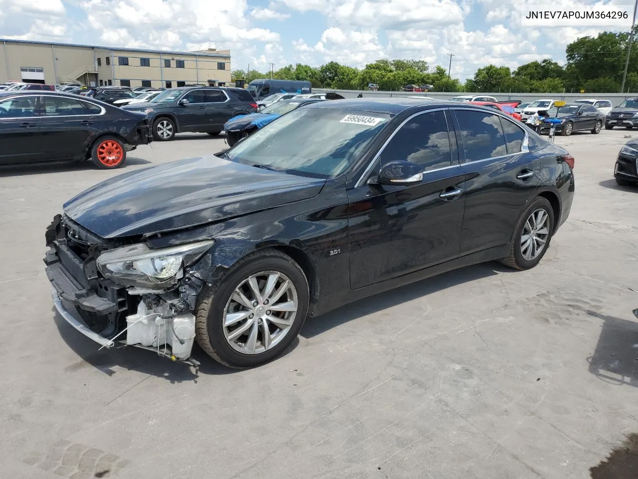 2018 Infiniti Q50 Luxe VIN: JN1EV7AP0JM364296 Lot: 59950434