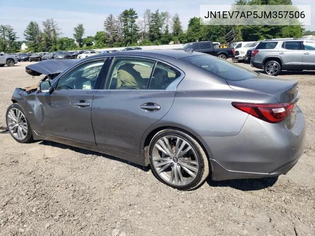 JN1EV7AP5JM357506 2018 Infiniti Q50 Luxe