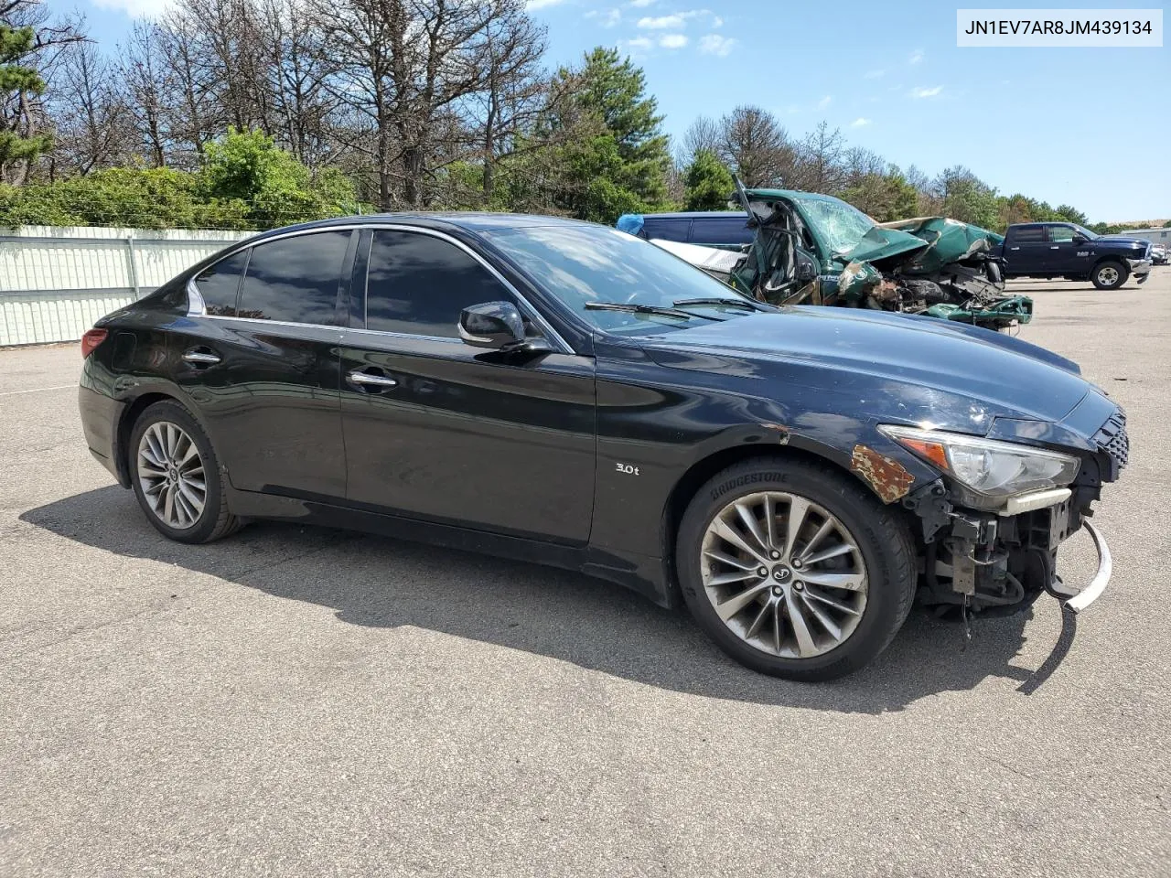 2018 Infiniti Q50 Luxe VIN: JN1EV7AR8JM439134 Lot: 61255814