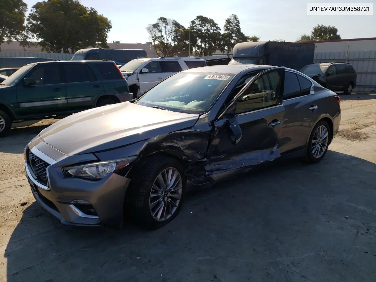 JN1EV7AP3JM358721 2018 Infiniti Q50 Luxe