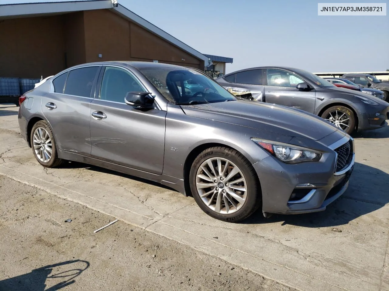 2018 Infiniti Q50 Luxe VIN: JN1EV7AP3JM358721 Lot: 61630434