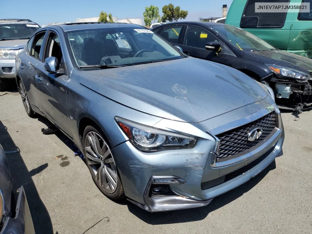 2018 Infiniti Q50 Luxe VIN: JN1EV7AP7JM358821 Lot: 61751364