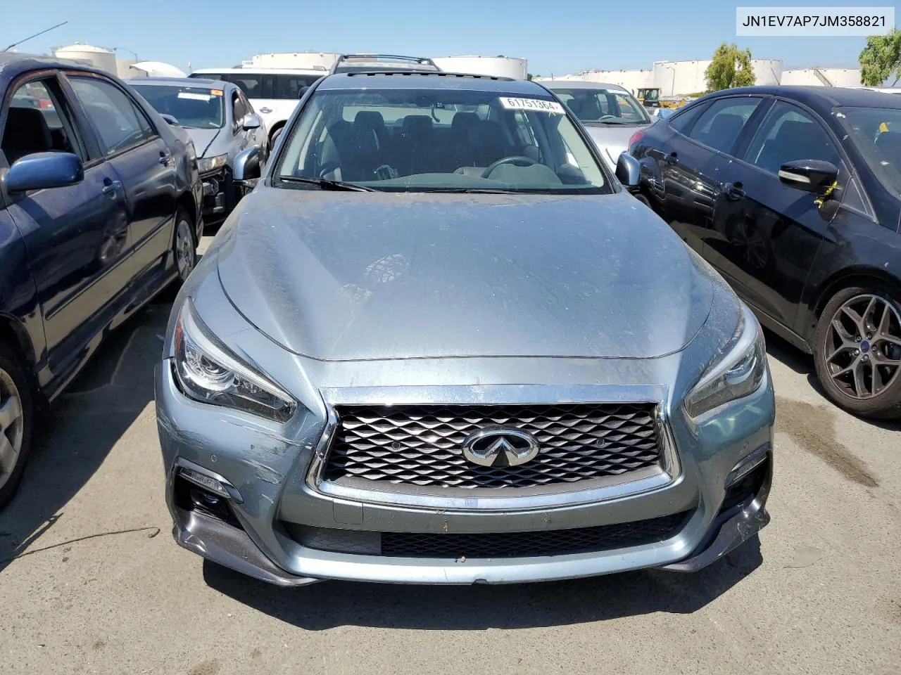 2018 Infiniti Q50 Luxe VIN: JN1EV7AP7JM358821 Lot: 61751364