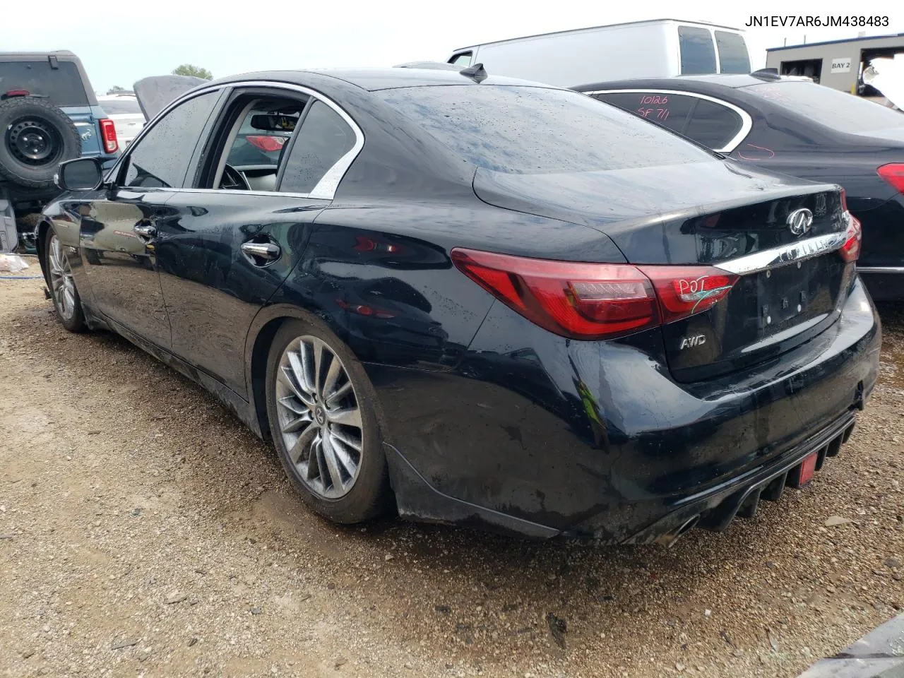 2018 Infiniti Q50 Luxe VIN: JN1EV7AR6JM438483 Lot: 61816704