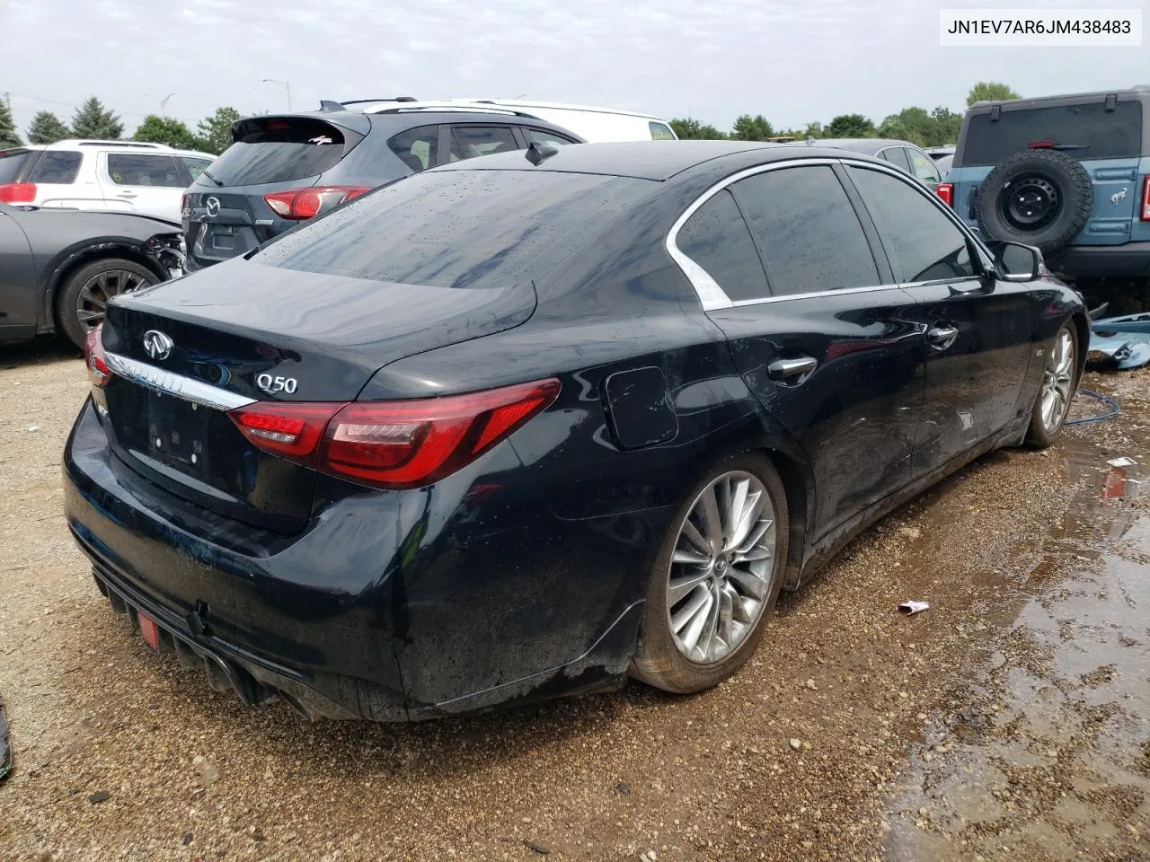 2018 Infiniti Q50 Luxe VIN: JN1EV7AR6JM438483 Lot: 61816704