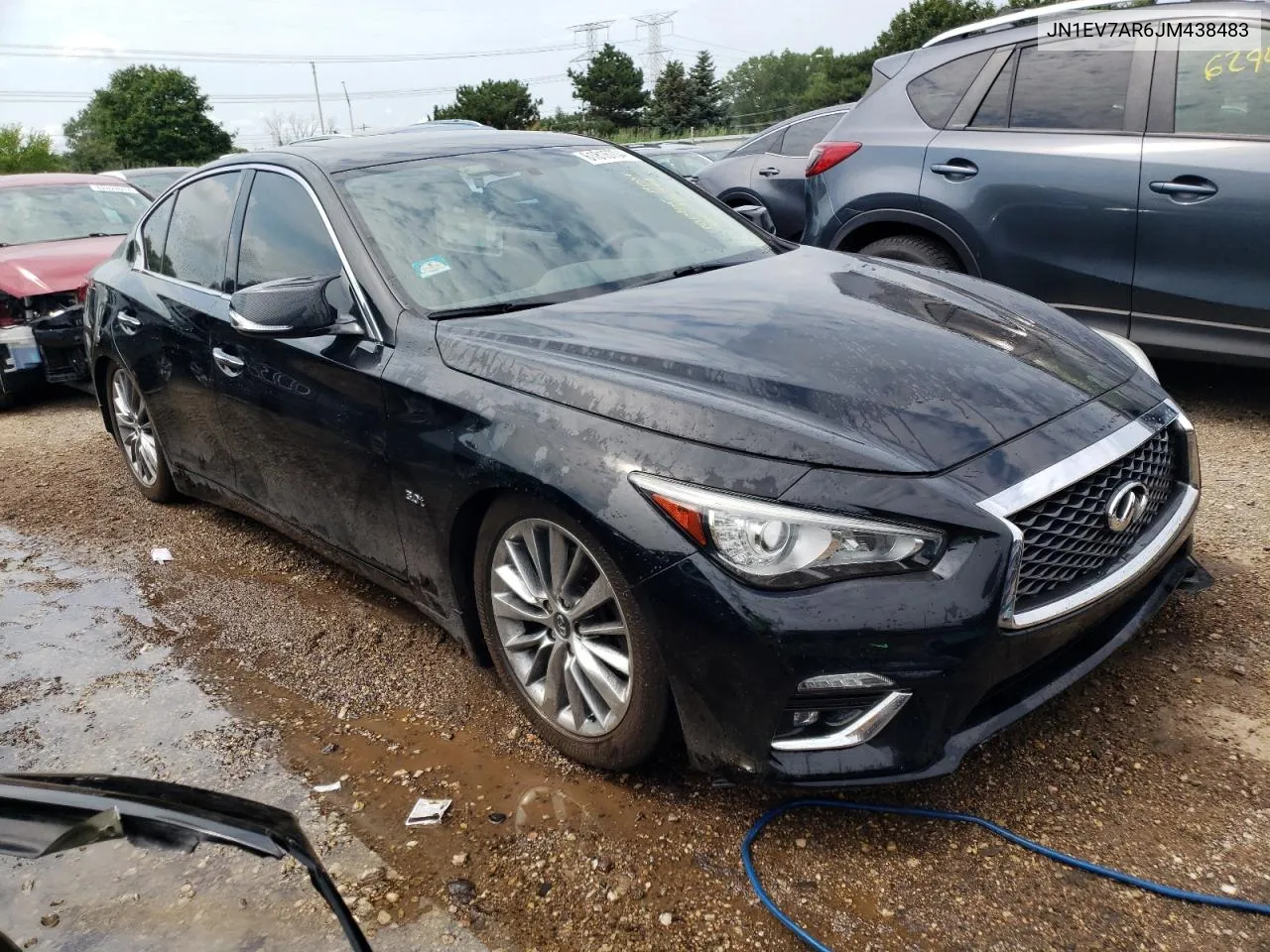 2018 Infiniti Q50 Luxe VIN: JN1EV7AR6JM438483 Lot: 61816704