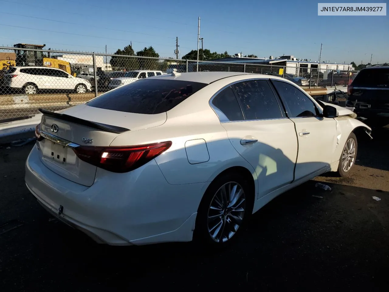 2018 Infiniti Q50 Luxe VIN: JN1EV7AR8JM439277 Lot: 62431504