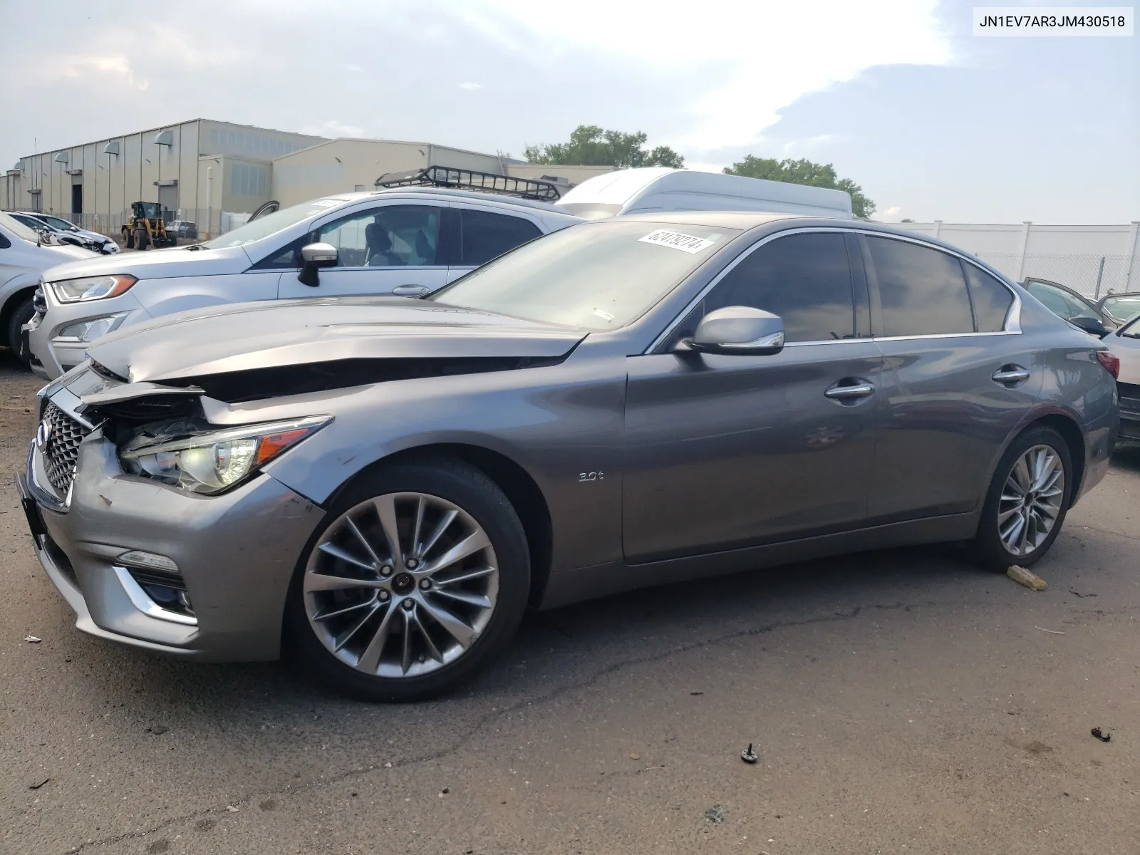 2018 Infiniti Q50 Luxe VIN: JN1EV7AR3JM430518 Lot: 62479274