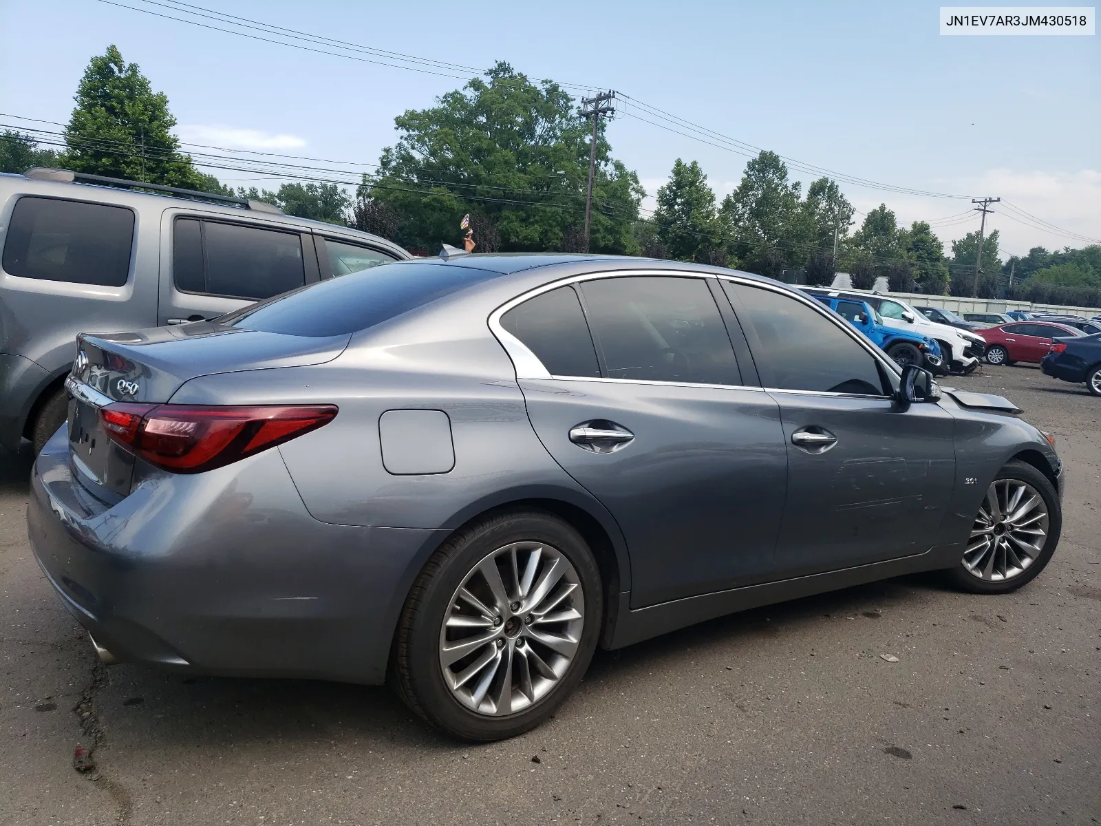 2018 Infiniti Q50 Luxe VIN: JN1EV7AR3JM430518 Lot: 62479274