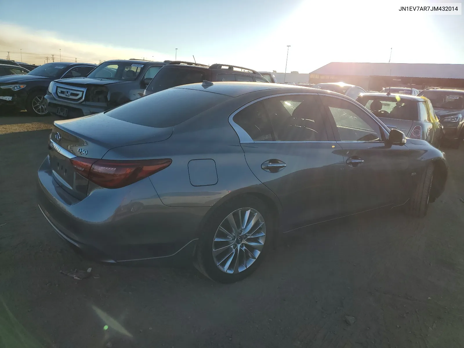 2018 Infiniti Q50 Luxe VIN: JN1EV7AR7JM432014 Lot: 63919084