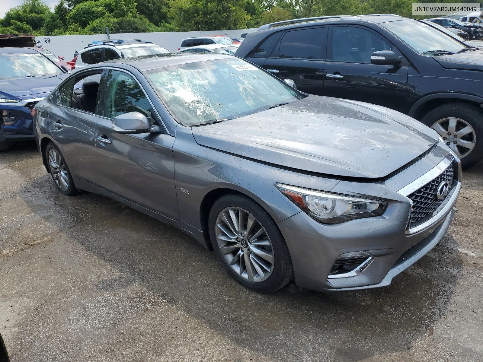 2018 Infiniti Q50 Luxe VIN: JN1EV7AR0JM440049 Lot: 64383144