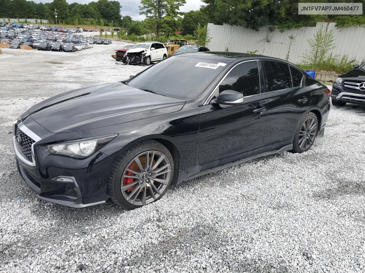 2018 Infiniti Q50 Red Sport 400 VIN: JN1FV7AP7JM460477 Lot: 64607444