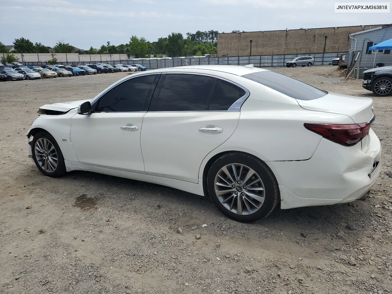 2018 Infiniti Q50 Luxe VIN: JN1EV7APXJM363818 Lot: 65040224