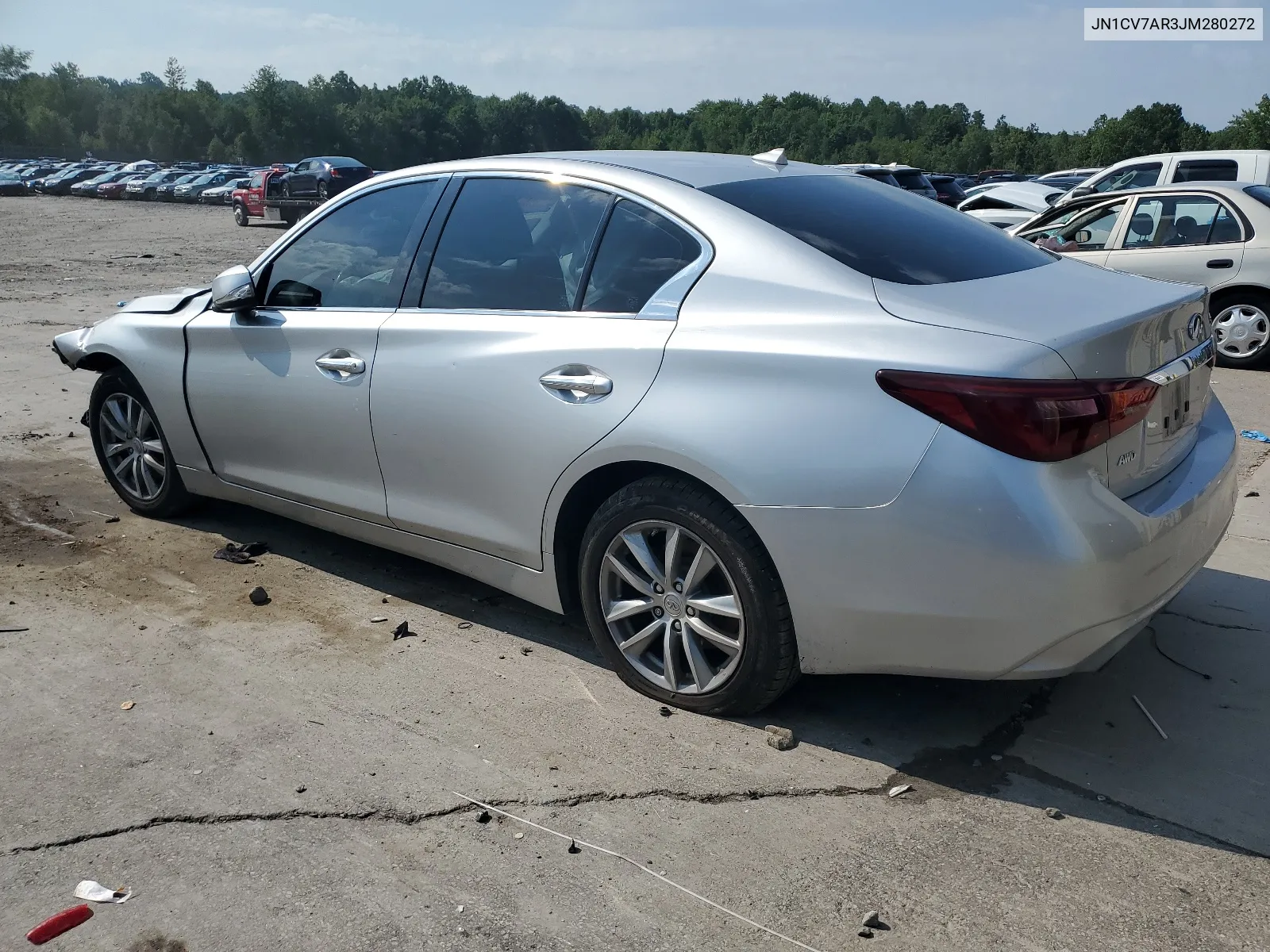 2018 Infiniti Q50 Pure VIN: JN1CV7AR3JM280272 Lot: 65231614