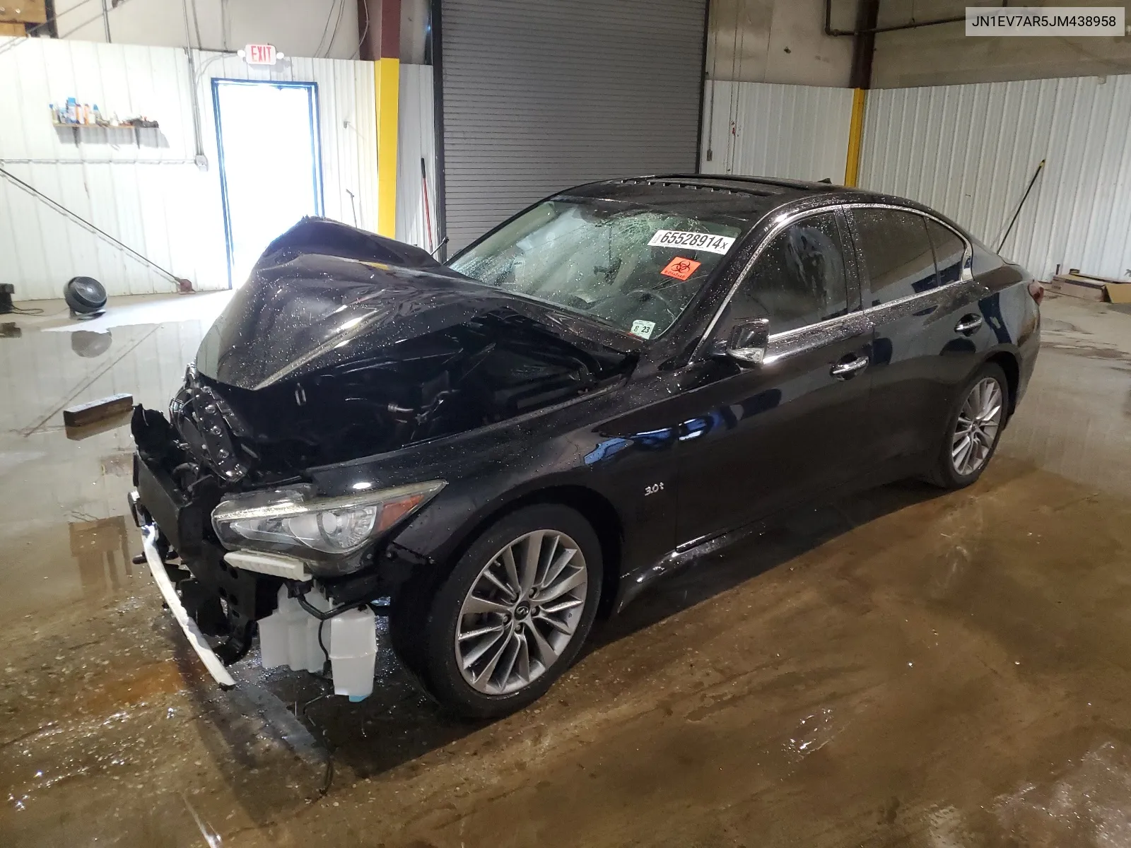 2018 Infiniti Q50 Luxe VIN: JN1EV7AR5JM438958 Lot: 65528914