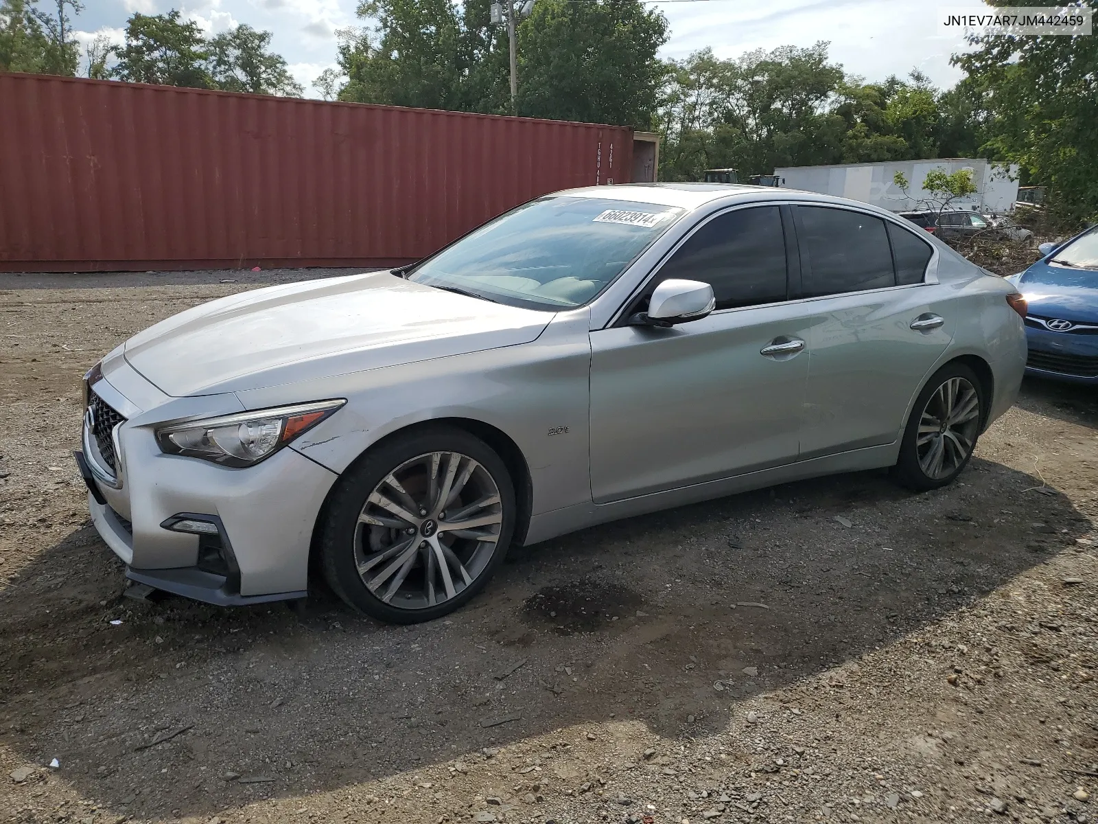 2018 Infiniti Q50 Luxe VIN: JN1EV7AR7JM442459 Lot: 66023914