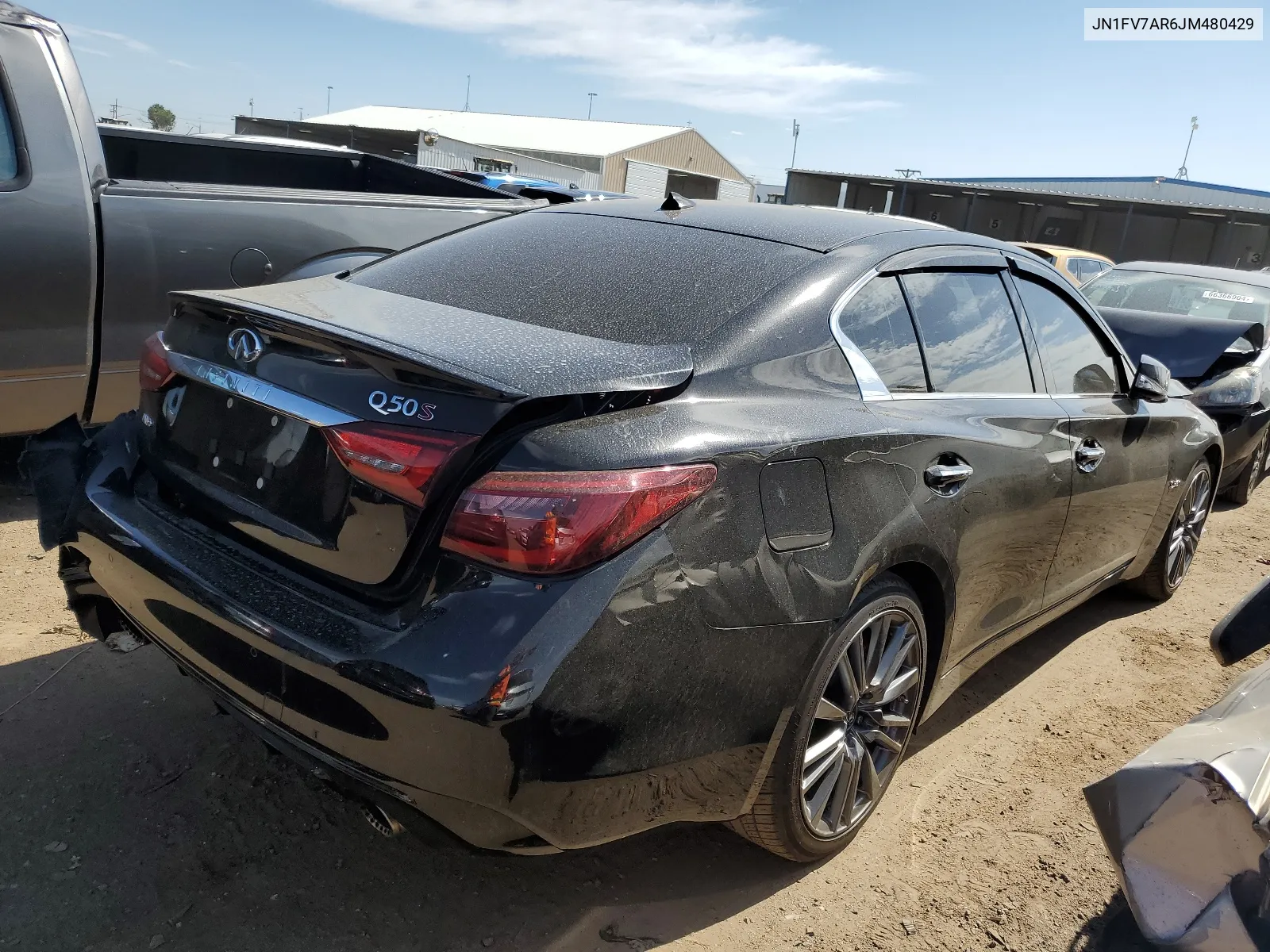 JN1FV7AR6JM480429 2018 Infiniti Q50 Red Sport 400